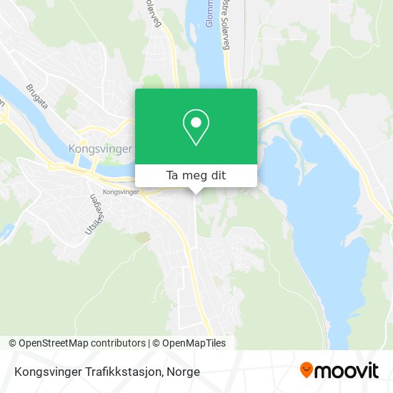 Kongsvinger Trafikkstasjon kart