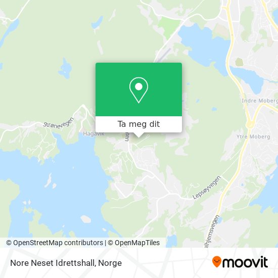 Nore Neset Idrettshall kart