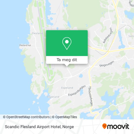 Scandic Flesland Airport Hotel kart