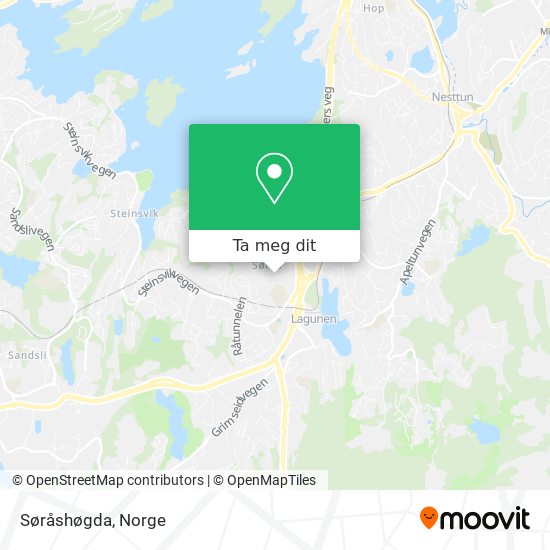 Søråshøgda kart