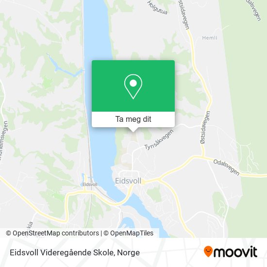 Eidsvoll Videregående Skole kart