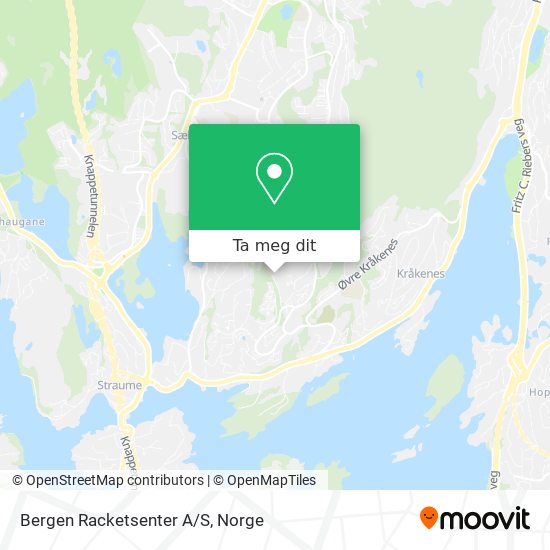 Bergen Racketsenter A/S kart