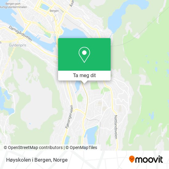 Høyskolen i Bergen kart