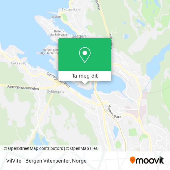 VilVite - Bergen Vitensenter kart