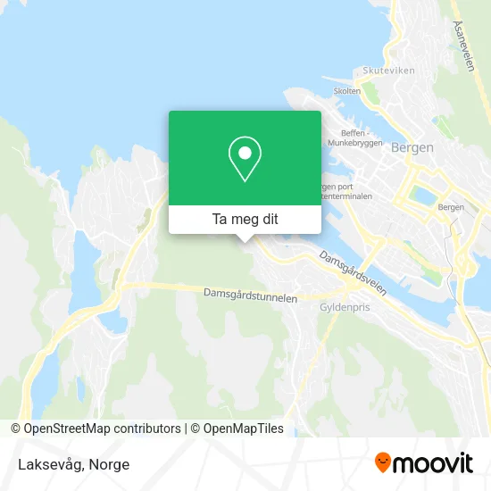 Laksevåg kart