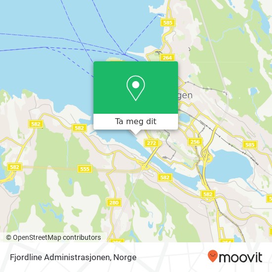 Fjordline Administrasjonen kart