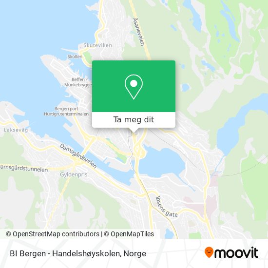 BI Bergen - Handelshøyskolen kart