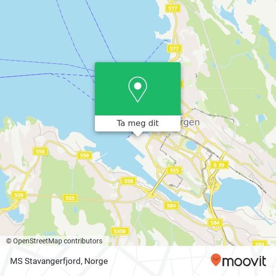 MS Stavangerfjord kart