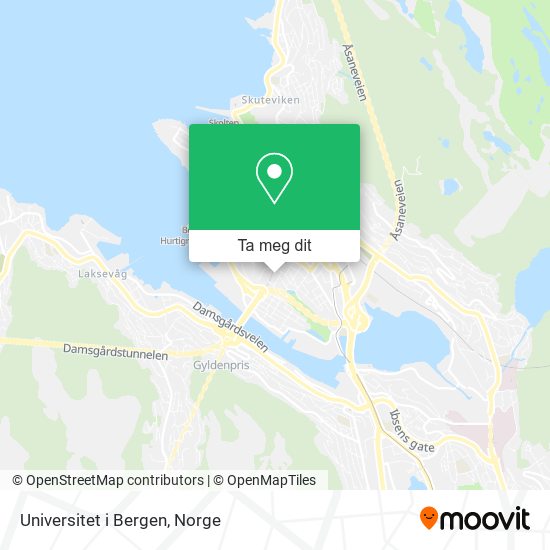 Universitet i Bergen kart