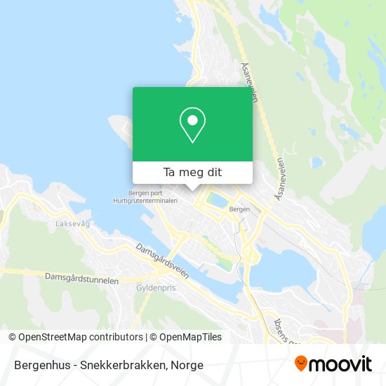 Bergenhus - Snekkerbrakken kart