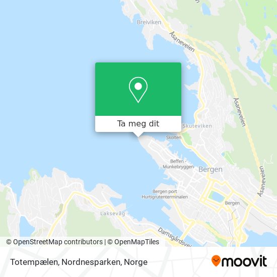 Totempælen, Nordnesparken kart