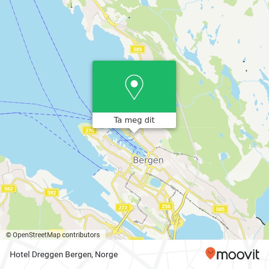 Hotel Dreggen Bergen kart