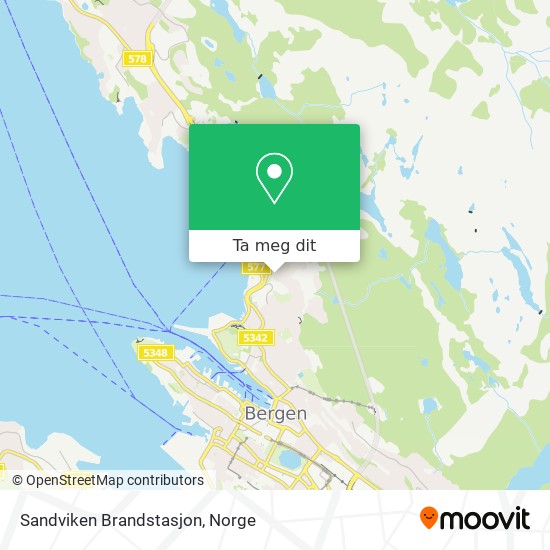 Sandviken Brandstasjon kart