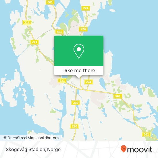 Skogsvåg Stadion kart