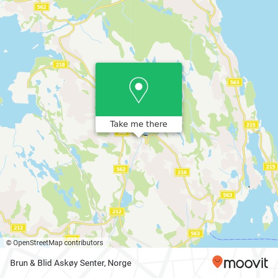 Brun & Blid Askøy Senter kart