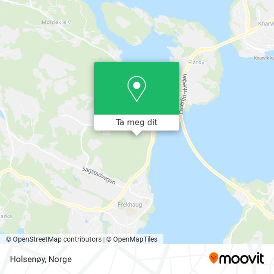 Holsenøy kart