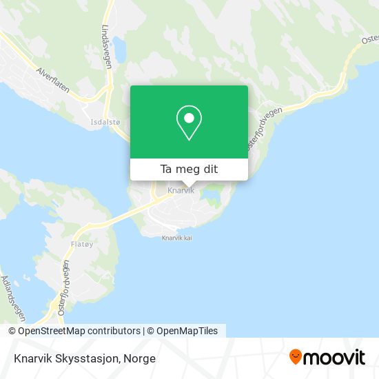 Knarvik Skysstasjon kart