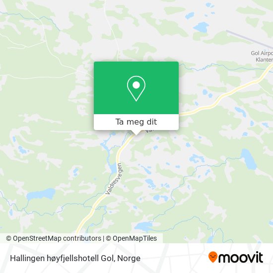 Hallingen høyfjellshotell Gol kart