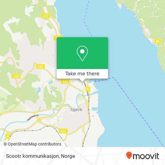 Scootr kommunikasjon kart