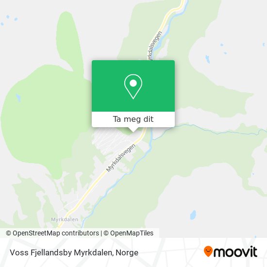 Voss Fjellandsby Myrkdalen kart