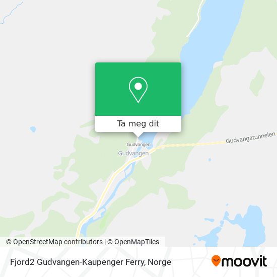 Fjord2 Gudvangen-Kaupenger Ferry kart