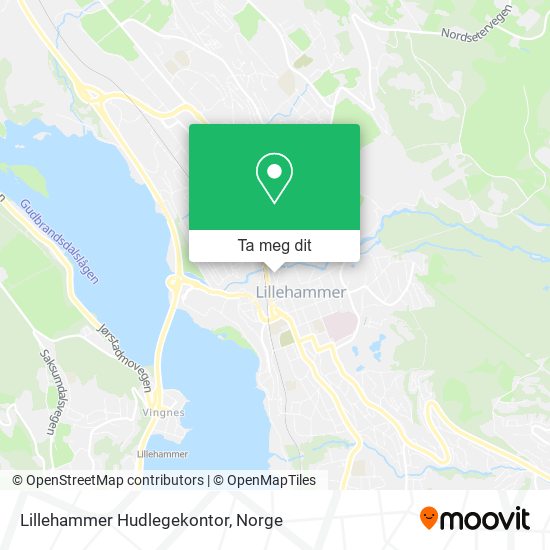 Lillehammer Hudlegekontor kart