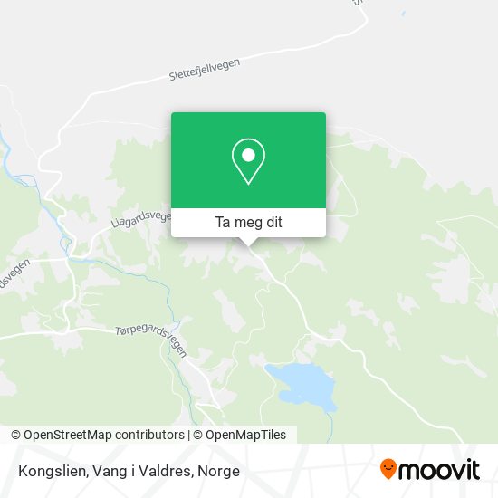 Kongslien, Vang i Valdres kart