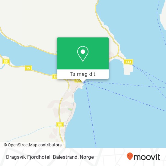 Dragsvik Fjordhotell Balestrand kart
