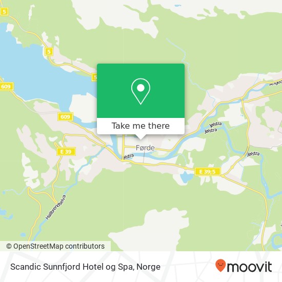 Scandic Sunnfjord Hotel og Spa kart