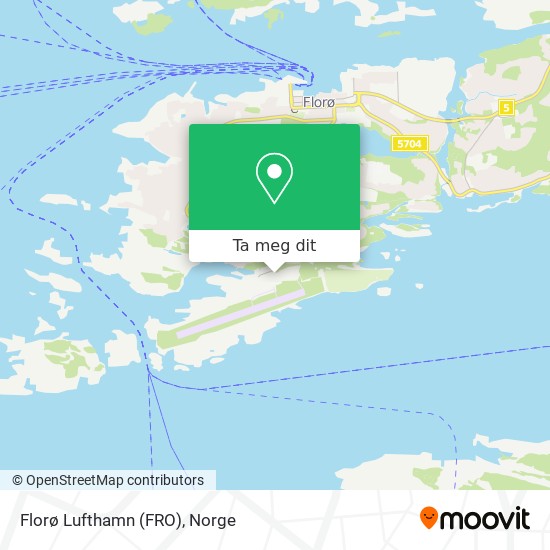 Florø Lufthamn (FRO) kart
