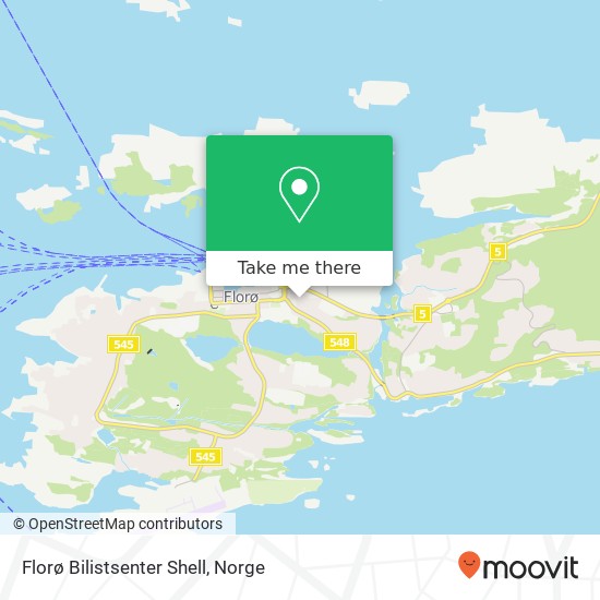 Florø Bilistsenter Shell kart