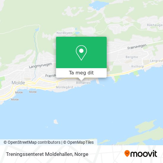 Treningssenteret Moldehallen kart