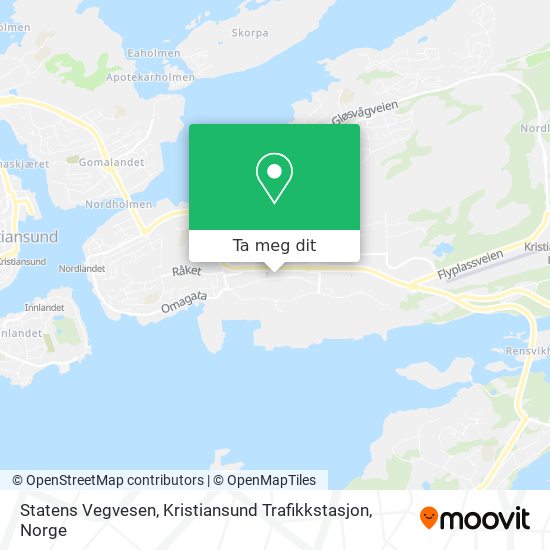 Statens Vegvesen, Kristiansund Trafikkstasjon kart