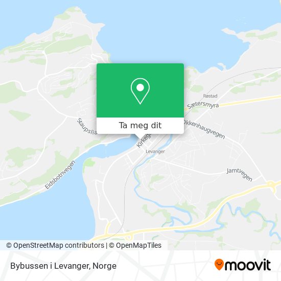 Bybussen i Levanger kart