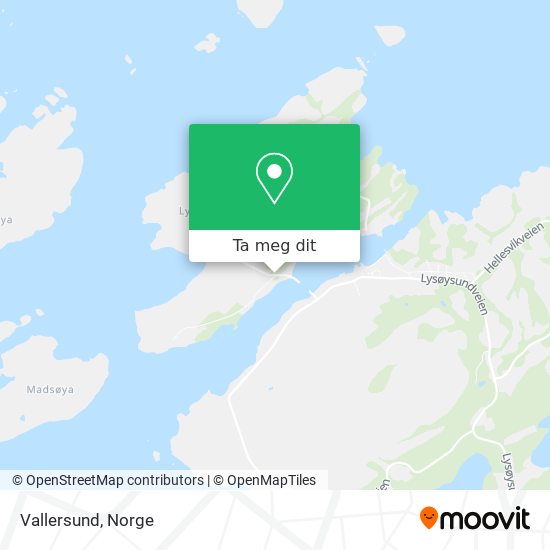 Vallersund kart