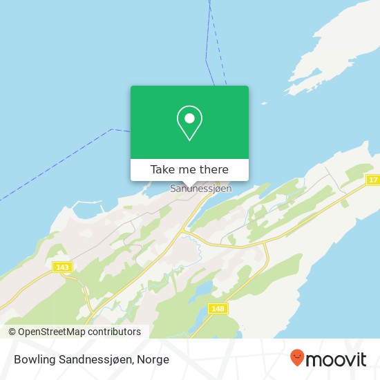 Bowling Sandnessjøen kart