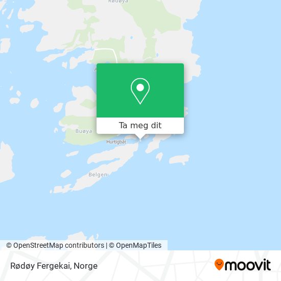 Rødøy Fergekai kart