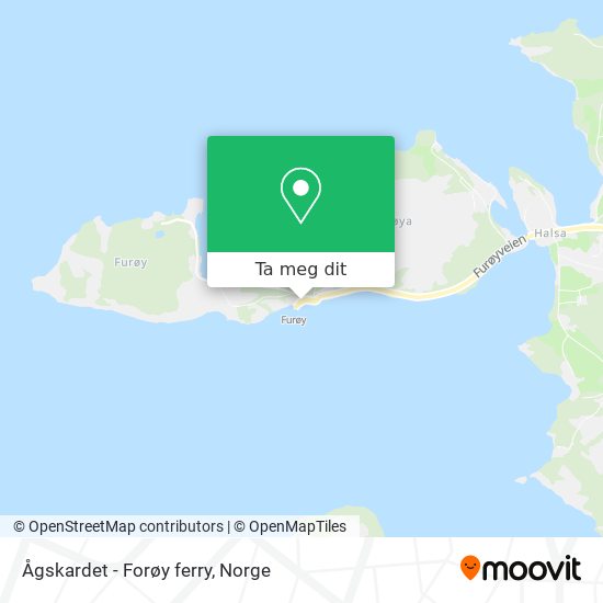 Ågskardet - Forøy ferry kart