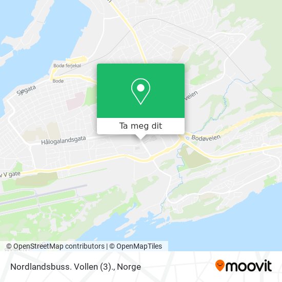 Nordlandsbuss. Vollen (3). kart