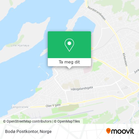 Bodø Postkontor kart