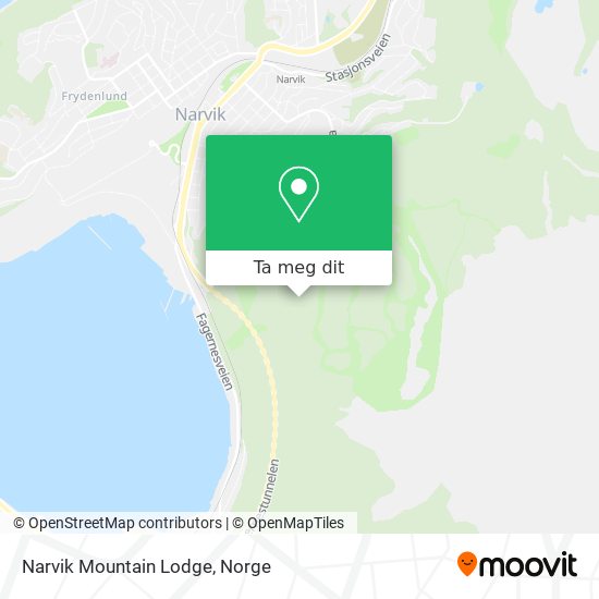 Narvik Mountain Lodge kart