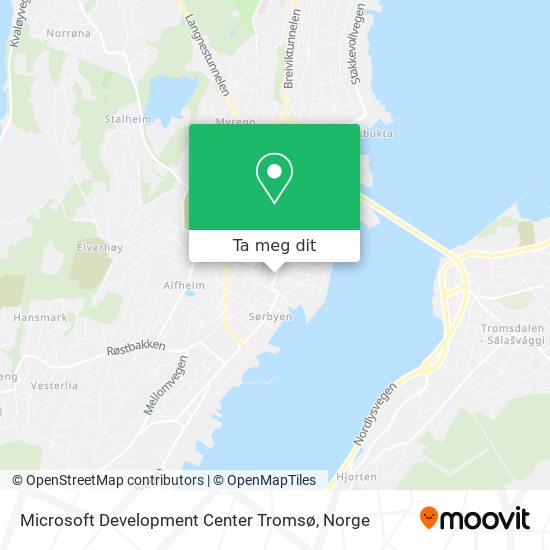 Microsoft Development Center Tromsø kart
