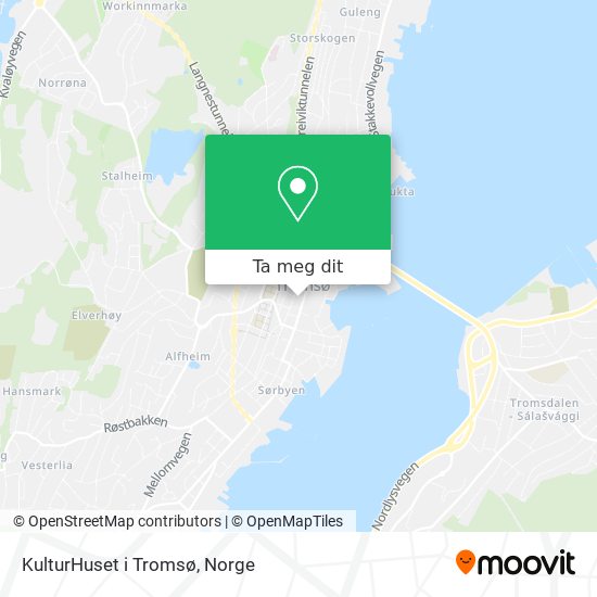 KulturHuset i Tromsø kart