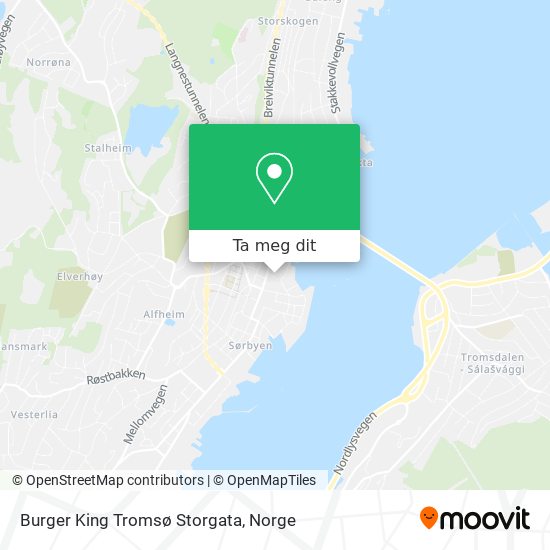 Burger King Tromsø Storgata kart