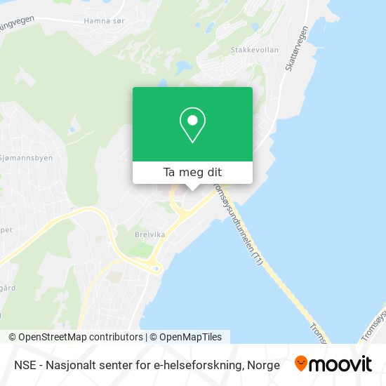 NSE - Nasjonalt senter for e-helseforskning kart