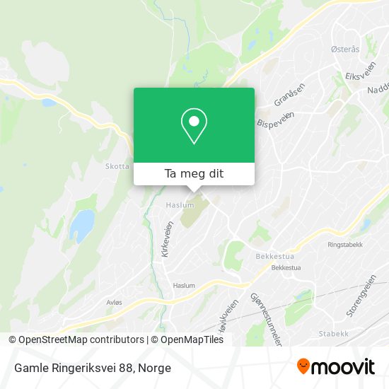 Gamle Ringeriksvei 88 kart