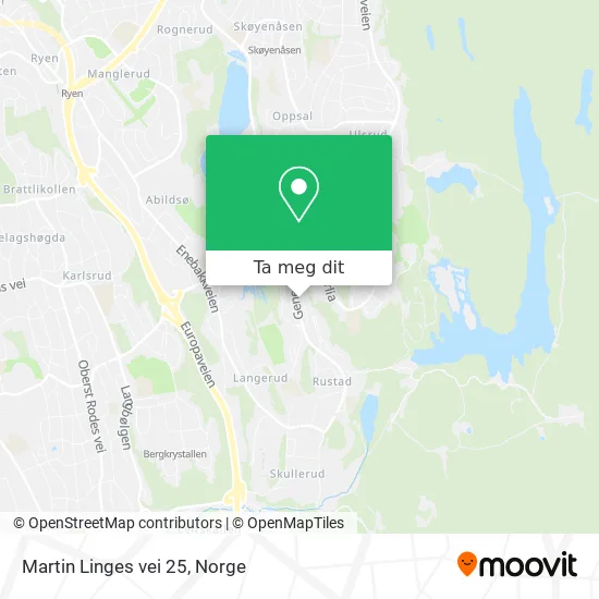 Martin Linges vei 25 kart