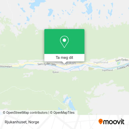 Rjukanhuset kart