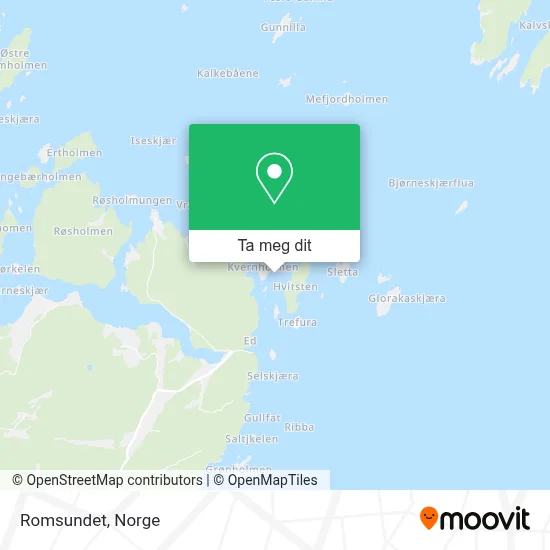 Romsundet kart