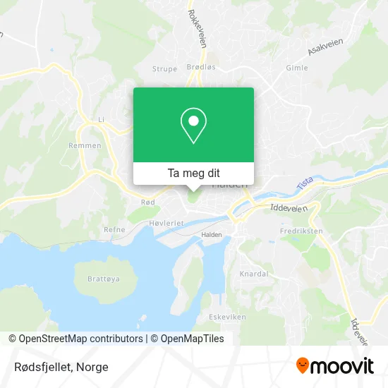 Rødsfjellet kart